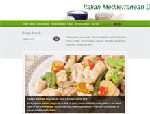 Tablet Screenshot of italianmeddiet.com